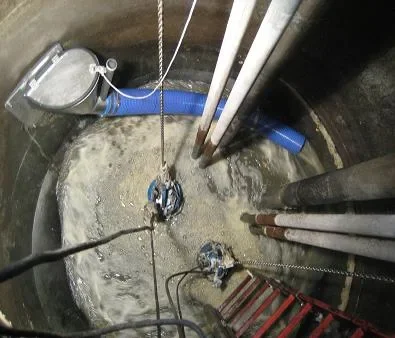 AVAK SPS250 pumpstationsomrörare i drift