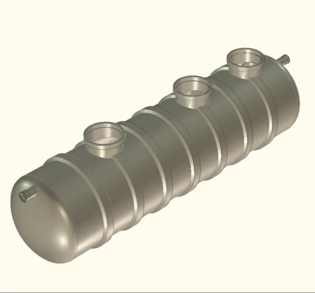 AVAK 3-kammaretank med översilning och filter SPL1600